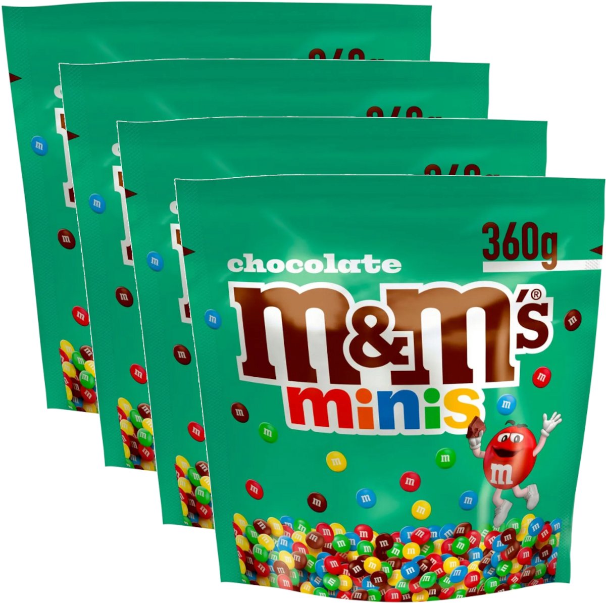 M&M'S Chocolate Minis - Multipack - Melk Chocolade Snoepjes - 1440g (4x360g)