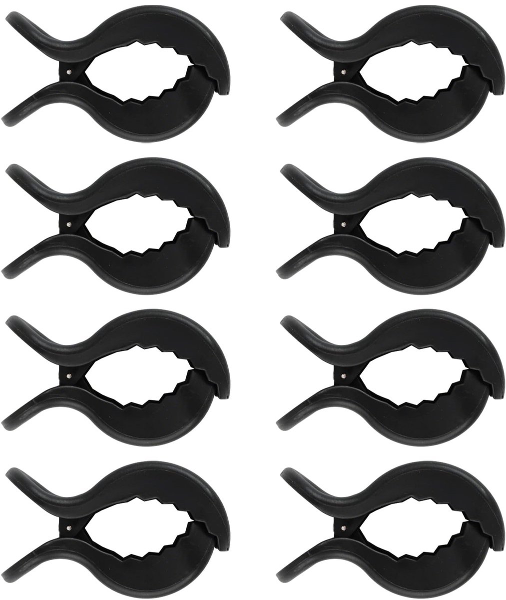 8 stuks verstelbare clips, sterke klemmen voor het bevestigen van dekens, kleding, zonwering, handdoeken en - ShopVlot