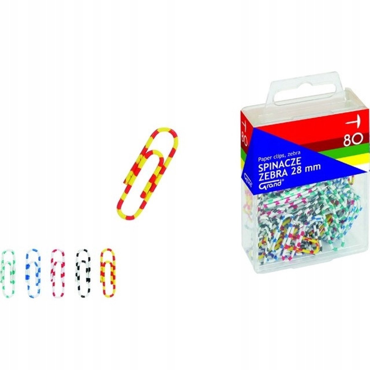 Grote Zebra Paperclips 28mm - 80 stuks