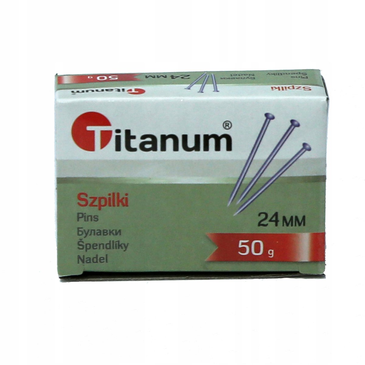 Zilveren Naaipinnen 24mm 50g - Kwaliteit van Titanum