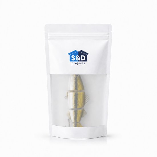 S&D - Grote Swimbait - 24 cm - 140 g - Geel - XL Snoek Kunstaas van S&D — afbeelding 4