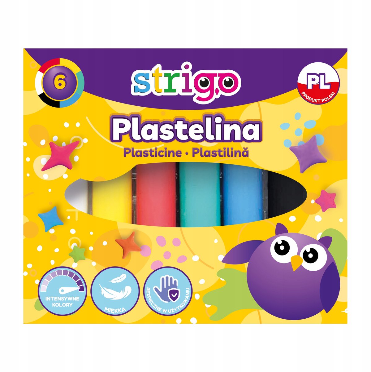 Merkloze Klei Set - 6 Levendige Kleuren voor Kinderen