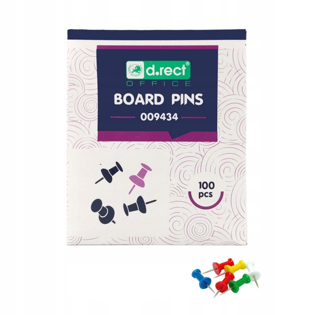 D.Rect Barrel Punaises 100 stuks - Diverse kleuren