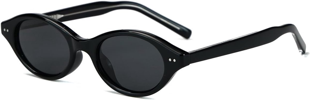 Polarised sunglasses for men and women oval small frame TR90 retro eyewear shades - ShopVlot
