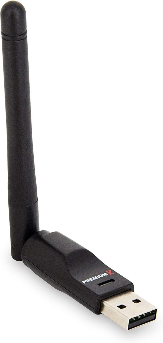 PremiumX Mega Universal Antenna, USB Stick, 150 MBit/s, WiFi, Wireless Adapter, Plug & Play for Receiver - ShopVlot