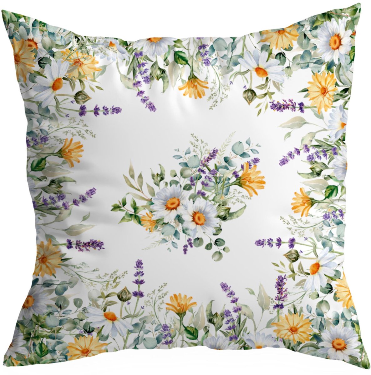 Decoratieve Kussensloop 50x50cm - Lentebloemen