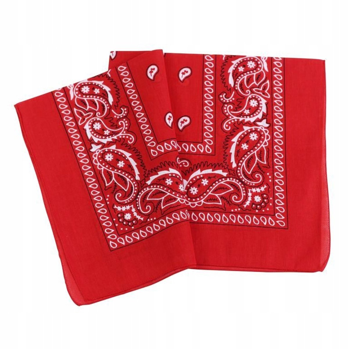 Rode Katoenen Bandana Sjaal - Veelzijdig en Comfortabel