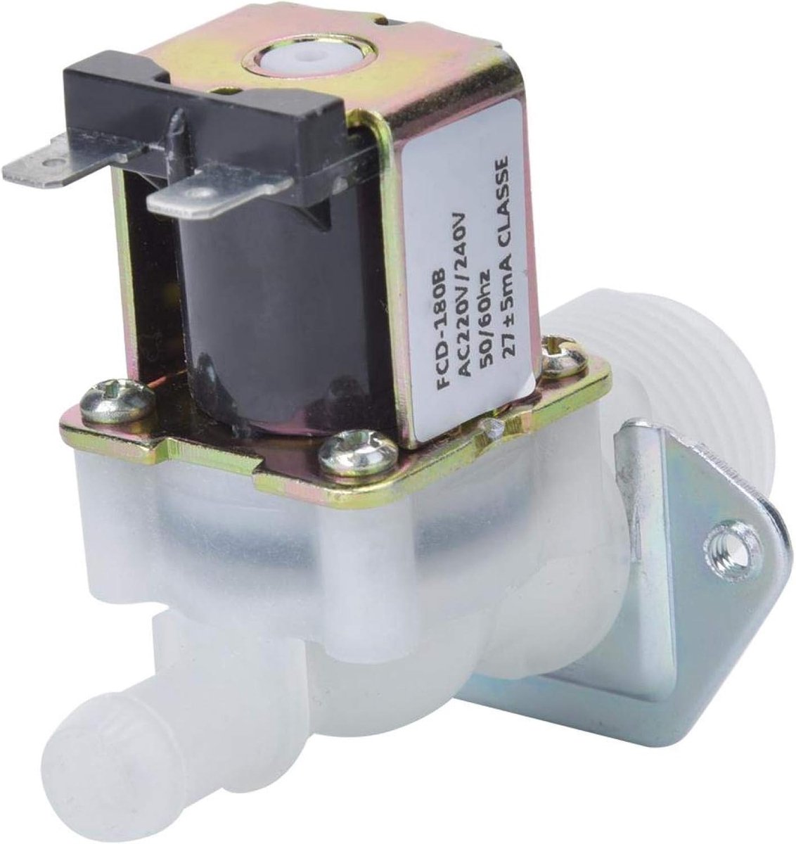 Solenoïdeventiel 3/4 inch - kunststof verbinding - 1-weg geleiding - ideaal voor thuisgebruik - ShopVlot