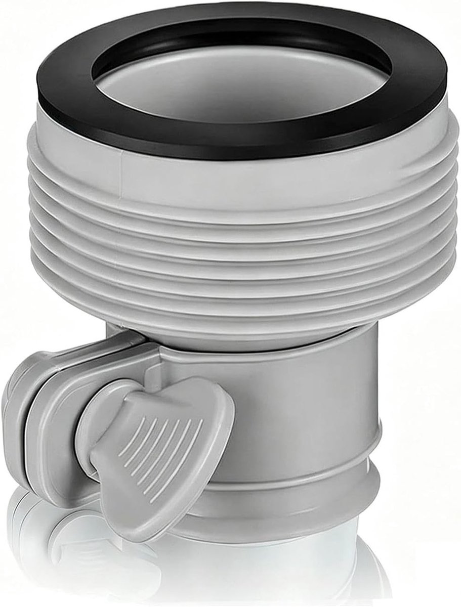 Slangadapter zwembad 5,5 cm - kunststof - compatibel met Intex - eenvoudig te gebruiken - ShopVlot