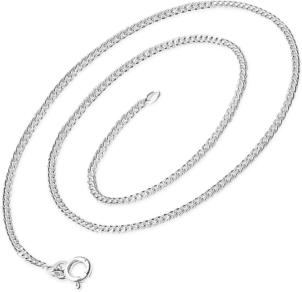 Heren kruis 35mm - zilver hoogglans gepolijst - 3-voudig gevouwen diamantpatroon - stijlvol accessoire - ShopVlot