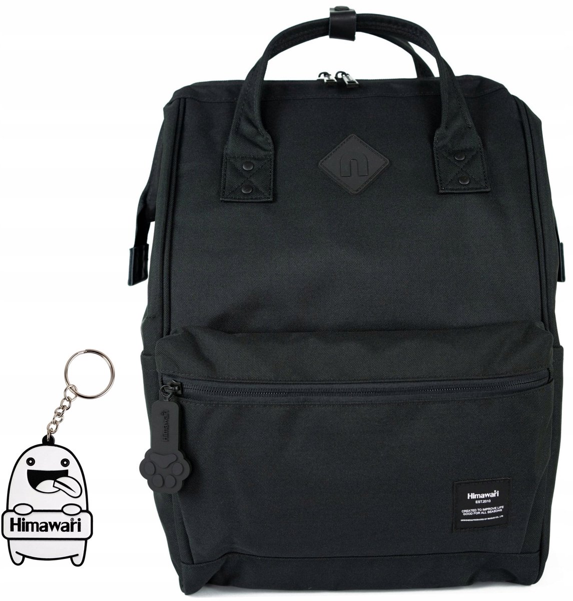 Himawari Kitten M Rugzak - Zwart, Stijlvol & Functioneel