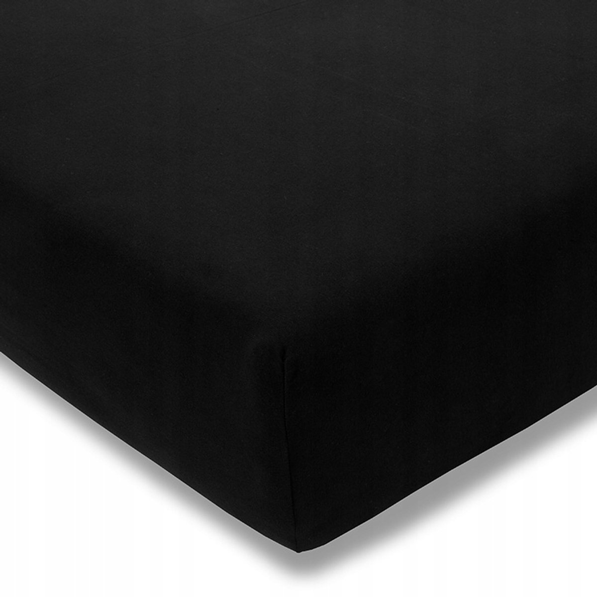 Estella Jersey Hoeslaken 100x200 cm Zwart - 97% Katoen