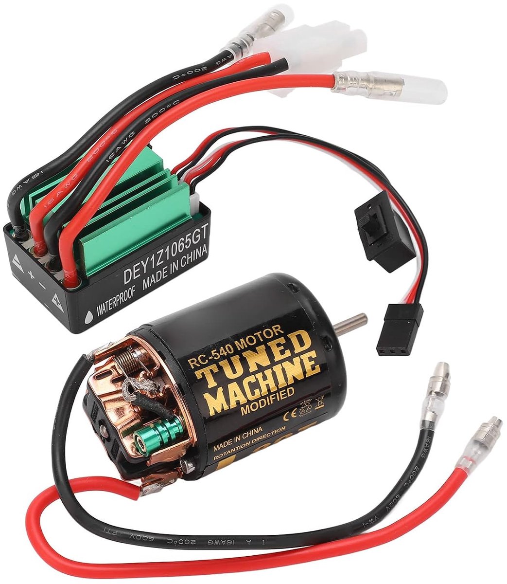 540 Brushed Motor ESC Combo - Waterproof Motor - Sterke anti-interferentie - Perfect voor Axial SCX10 - ShopVlot