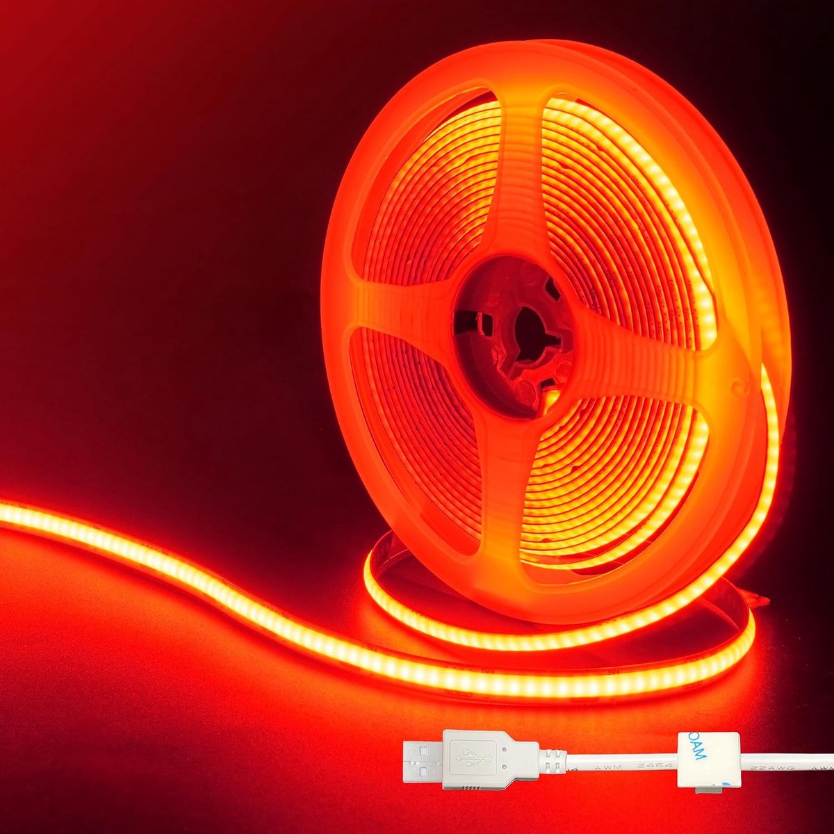 LED strip light 2M - 5V USB - rood - flexibele verlichting voor DIY - ShopVlot