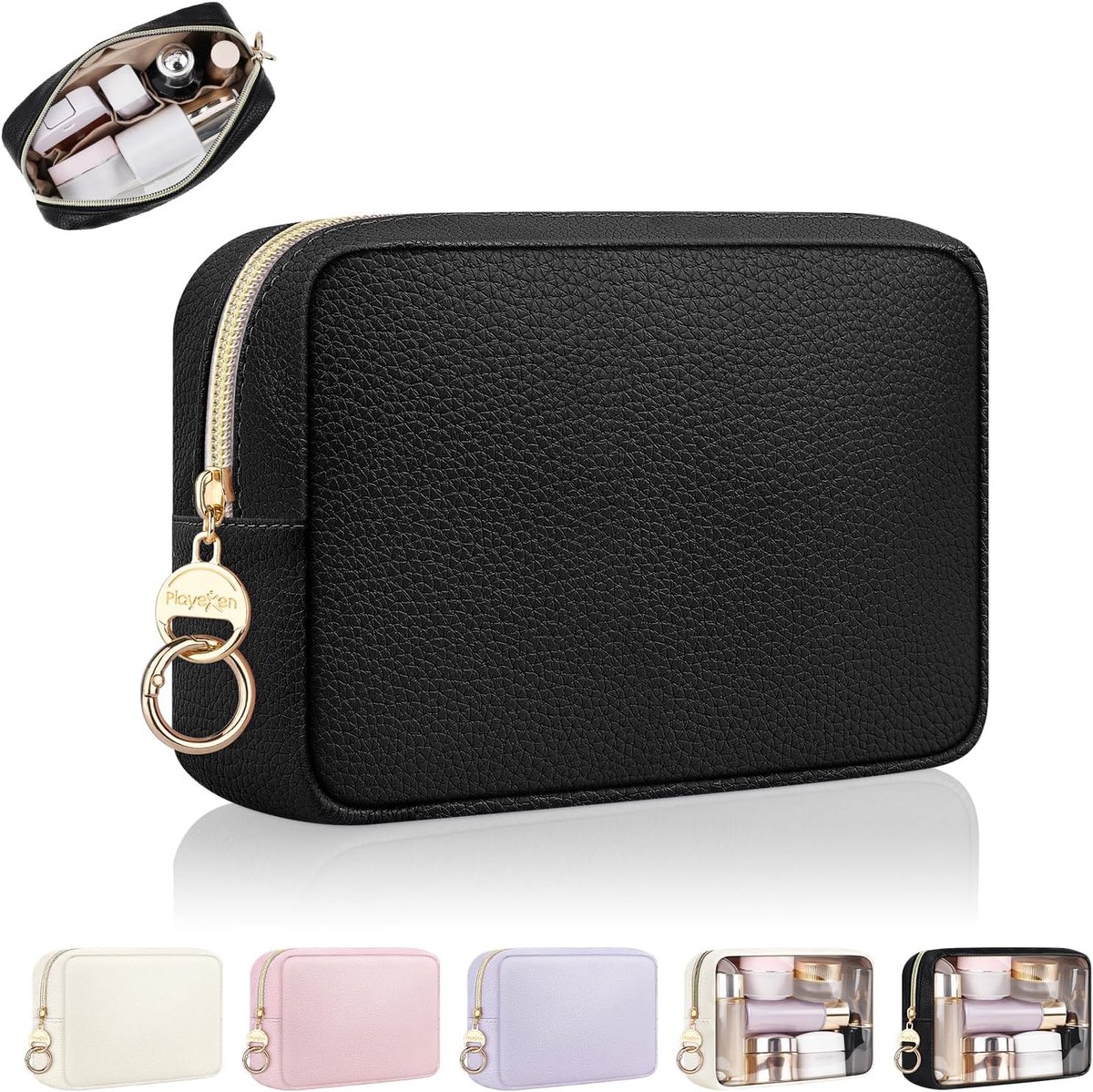 Cosmetic Bag voor Vrouwen - Mini Toilettas - PU Leer - Luxe Reistas - ShopVlot
