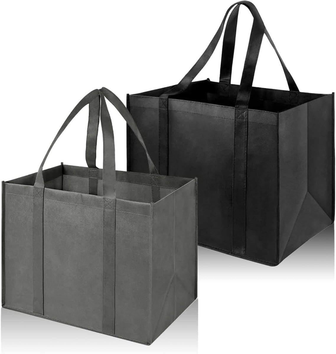Grote Opvouwbare Boodschappentas - 41 x 33 x 26 cm - Herbruikbare Tas voor Winkelwagen en Kofferbak