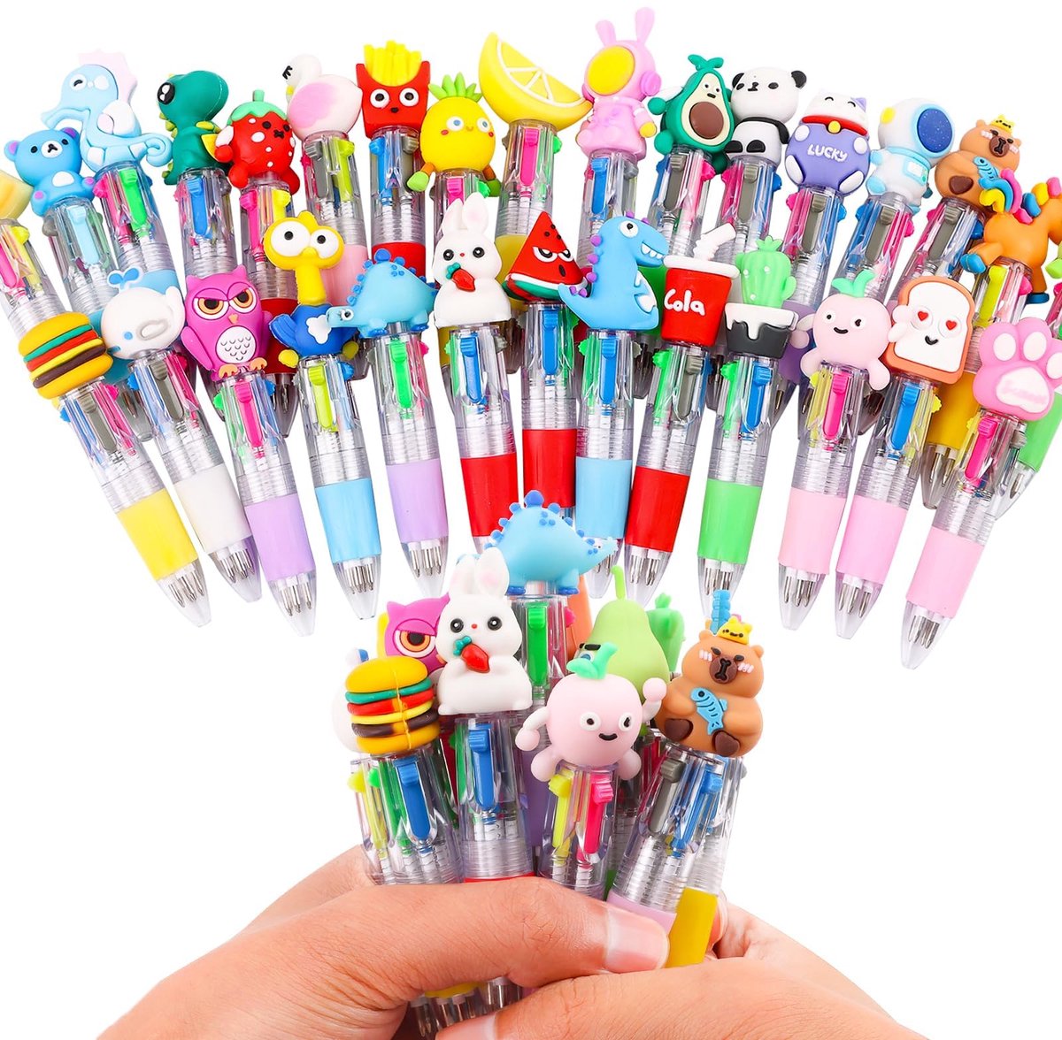 Balpen 30 stuks - meerkleurig - met dieren - leuk cadeautje voor kinderen - ShopVlot