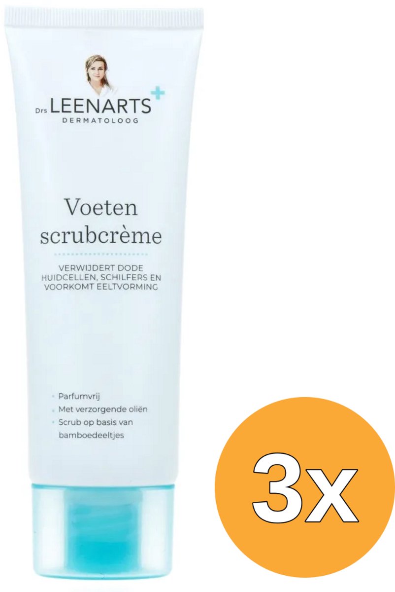 3x Drs Leenarts Voeten Scrubcrème (100 ml)