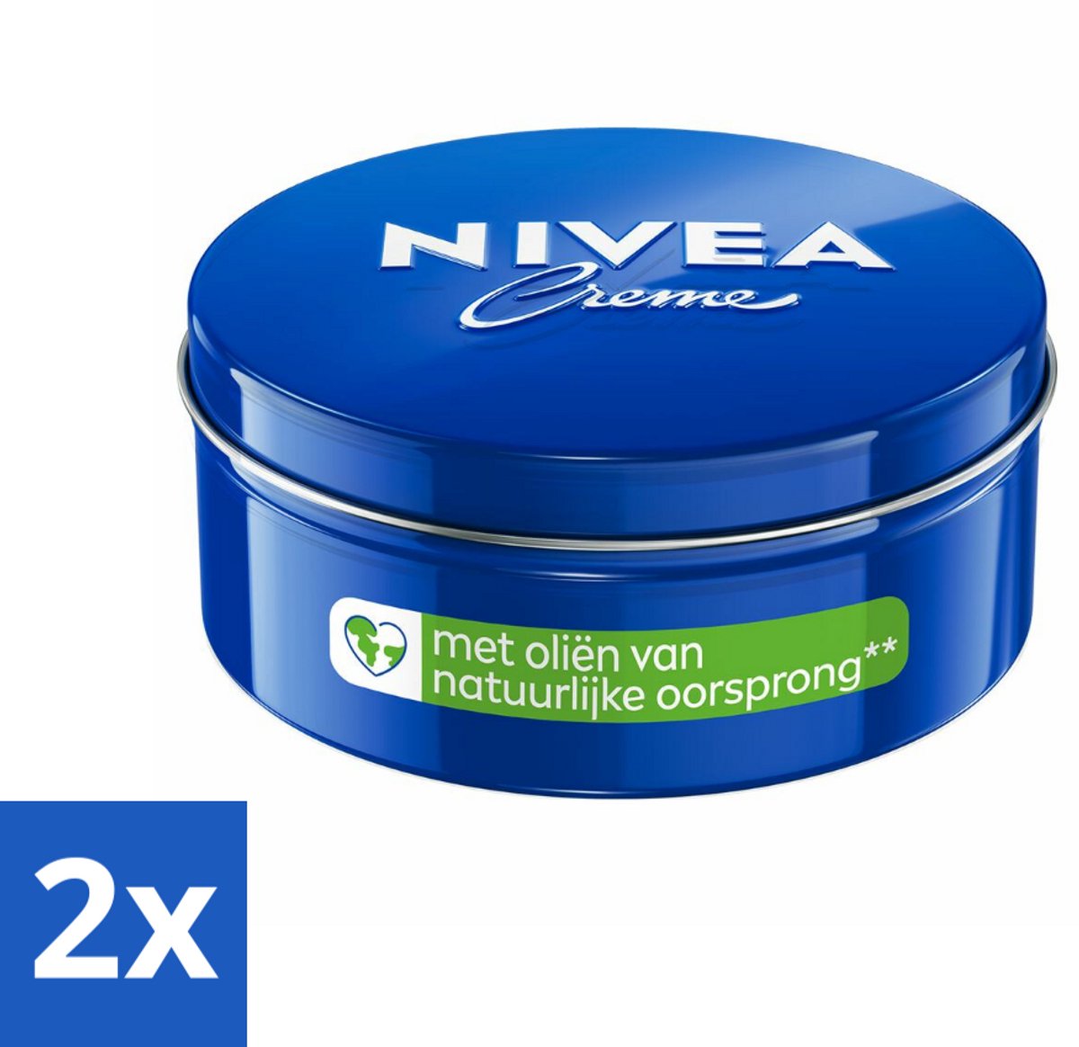 2 x NIVEA - Bodycrème - Klassieke Crème - Natuurlijke oliën - 250 ml - Nivea Crème - Bodycrème - Gezichtscrème - Hydraterende Crème - Verzorging