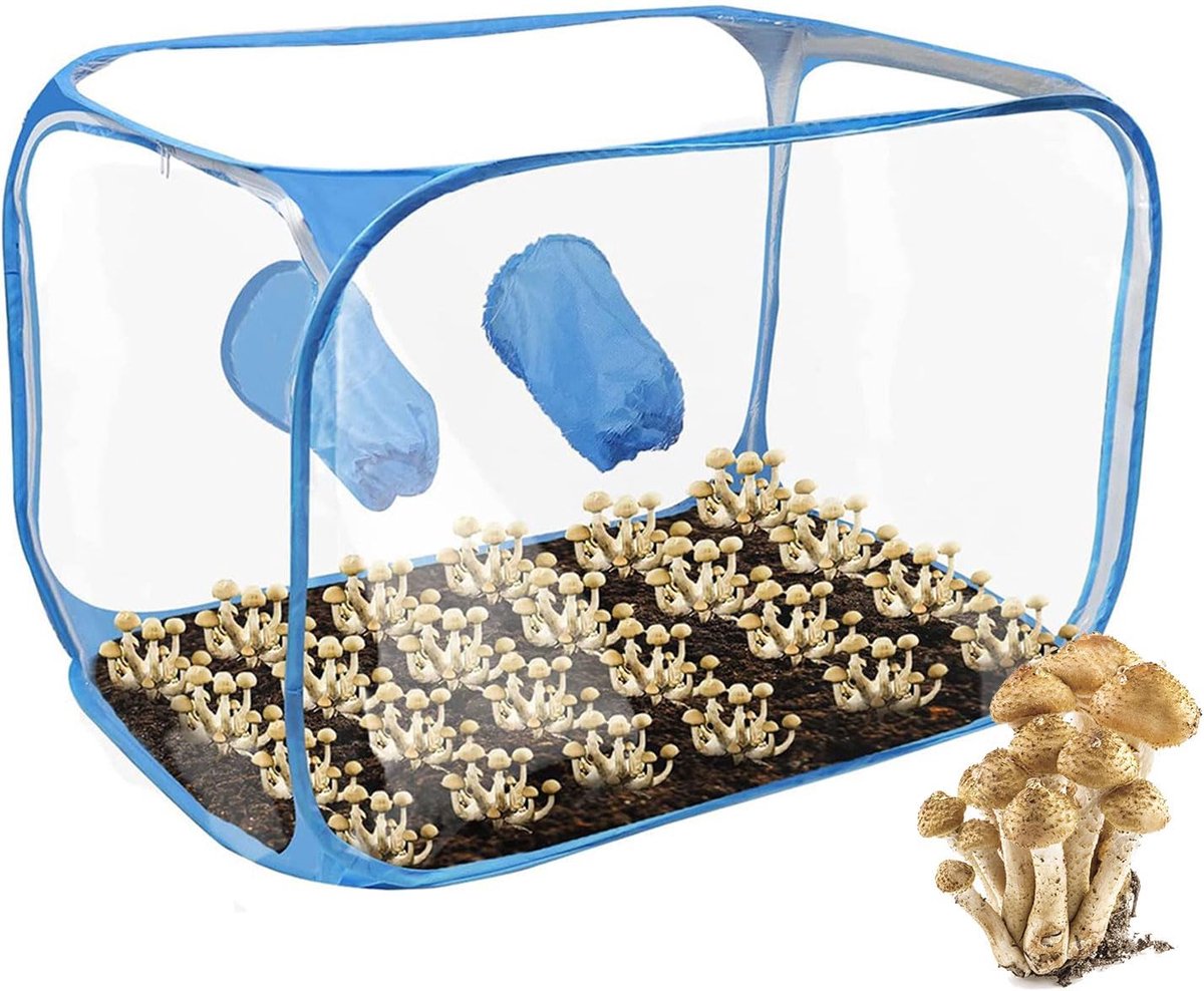 Mushroom Growing Tent 90 x 60 x 60 cm - Compact en Vouwbaar - Ideaal voor Paddestoel Teelt - Behoudt Schone Lucht - ShopVlot
