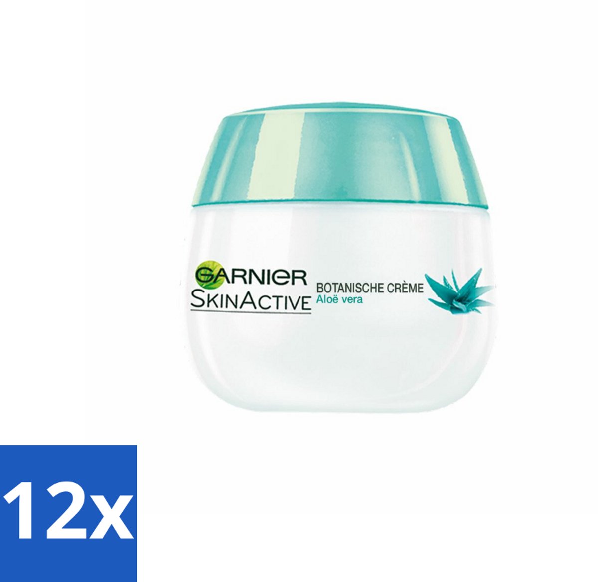 12 x Garnier - SkinActive - Botanische Dagcrème - Aloë Vera - Voor ieder Huidtype - 50 ml - Dagcrème - Aloë Vera - Natuurlijke Dagcrème - Hydraterende Dagcrème - Gevoelige Huid