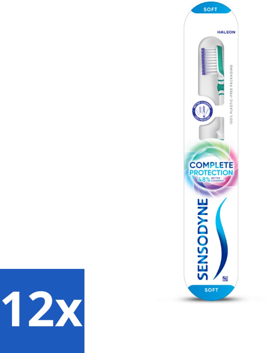 Sensodyne - Tandenborstel - Complete Care Soft - Volledige Zorg - 1 tandenborstel - Voordeelverpakking - 12 stuks