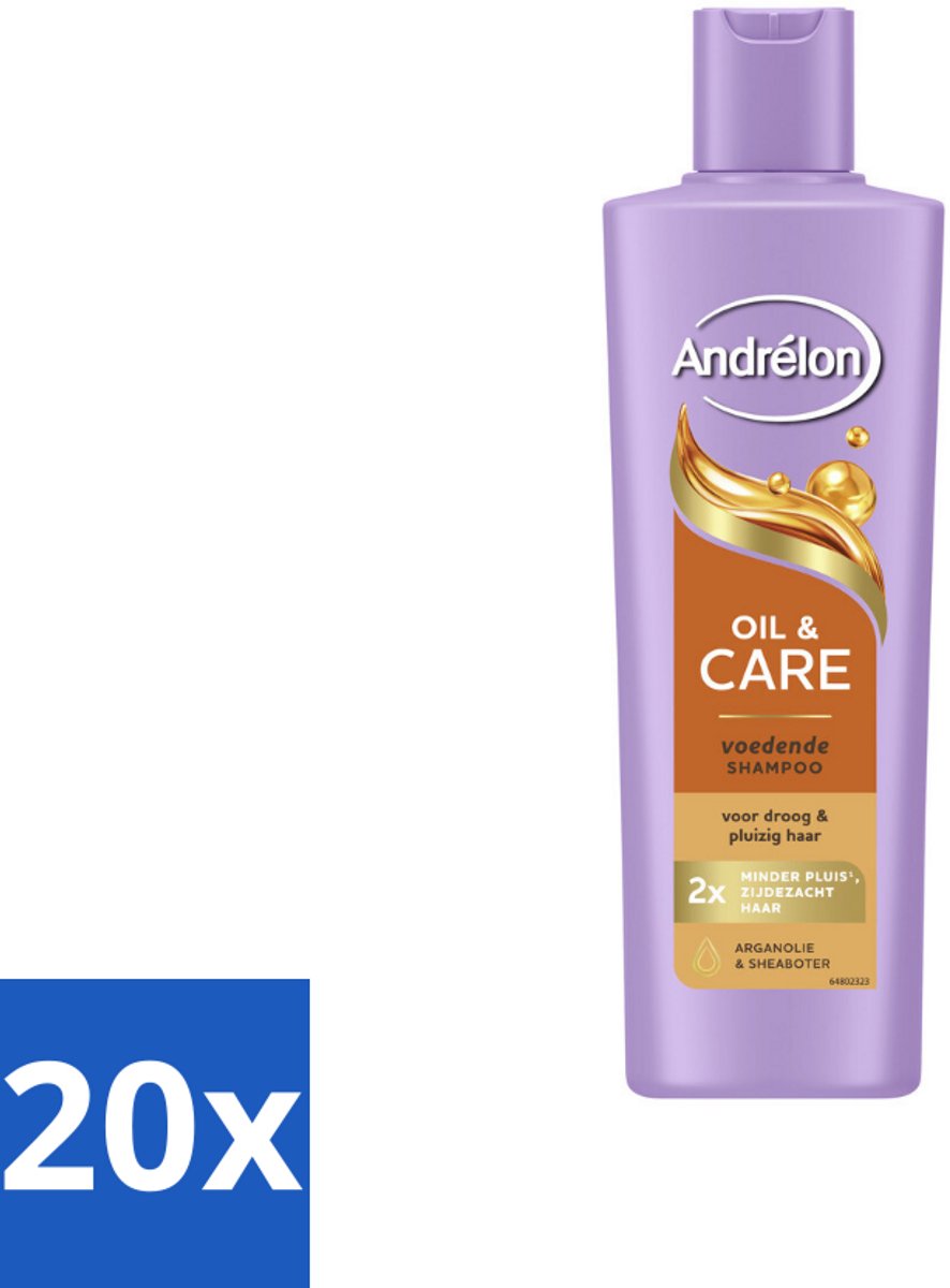 Andrélon – Shampoo – Oil & Care – 250 ml - Bulkverpakking - 20 stuks