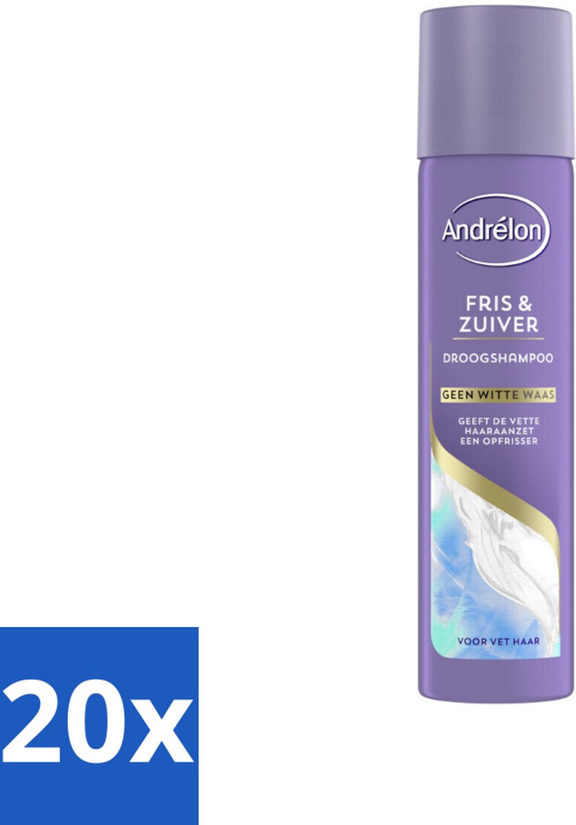 20 x Andrélon Special - Fris & Zuiver - Droogshampoo - 245 ml - Droogshampoo - Fris Haar - Vet Haar - Haarkleur - Haartype