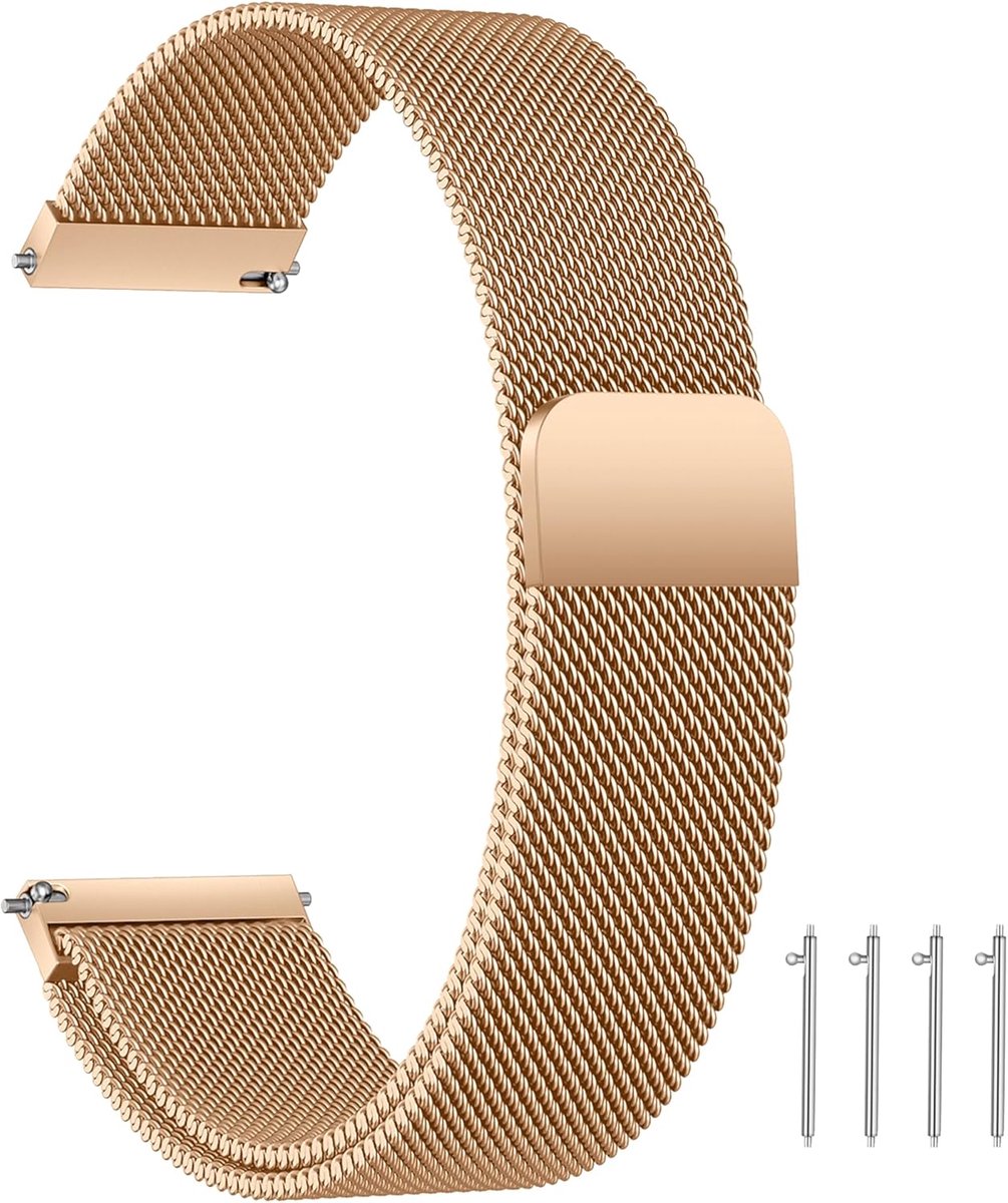 Vervangende horlogeband 14-24 mm - RVS met magnetische sluiting - Stijlvol en comfortabel - ShopVlot