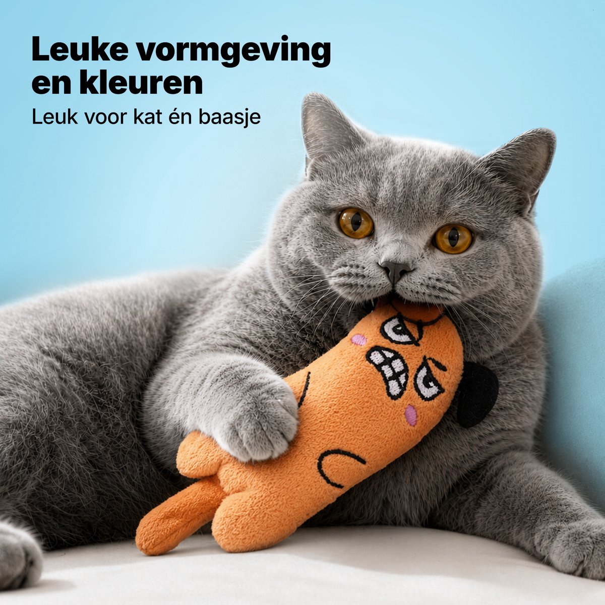 LG Jake and Jacky Kattenspeelgoed met Catnip - 15cm thumbnail 3