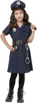 Joya Kids® Politie Kostuum Meisje | Politie Verkleedpak Kind | Politieagente Verkleedjurk | Incl. Politiepet, Riem, Handboeien, Wapenstok & Walkie Talkie | Carnaval & Themafeest | Maat L