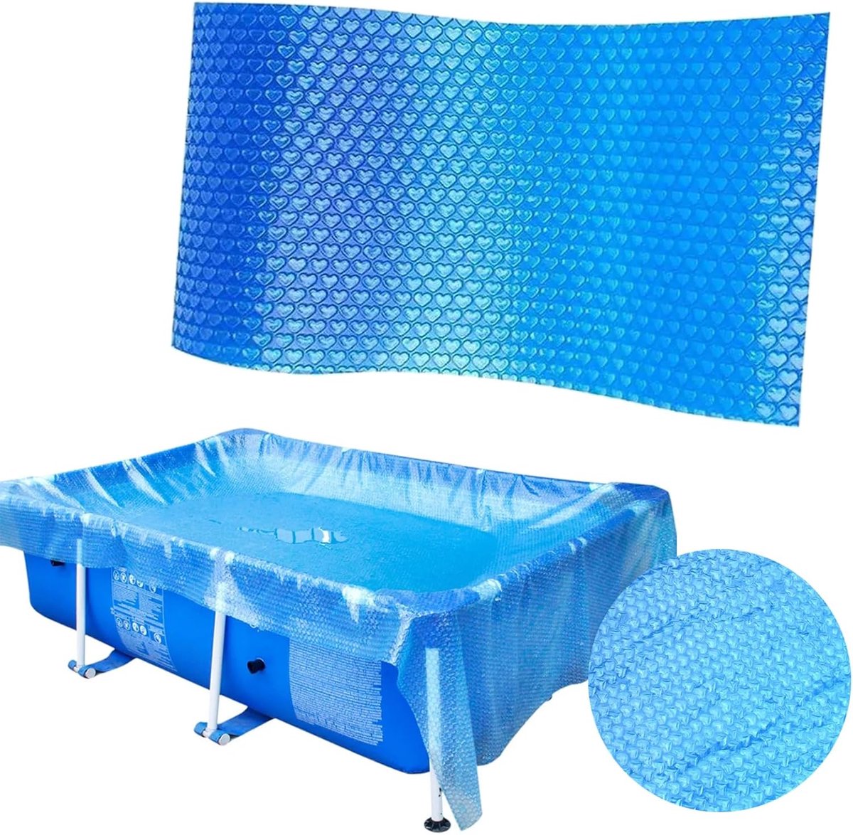 Ronde zwembadafdekking 260 x 170 cm - UV-bestendig - Dikker en duurzamer - Bescherming tegen bladeren en stof - ShopVlot