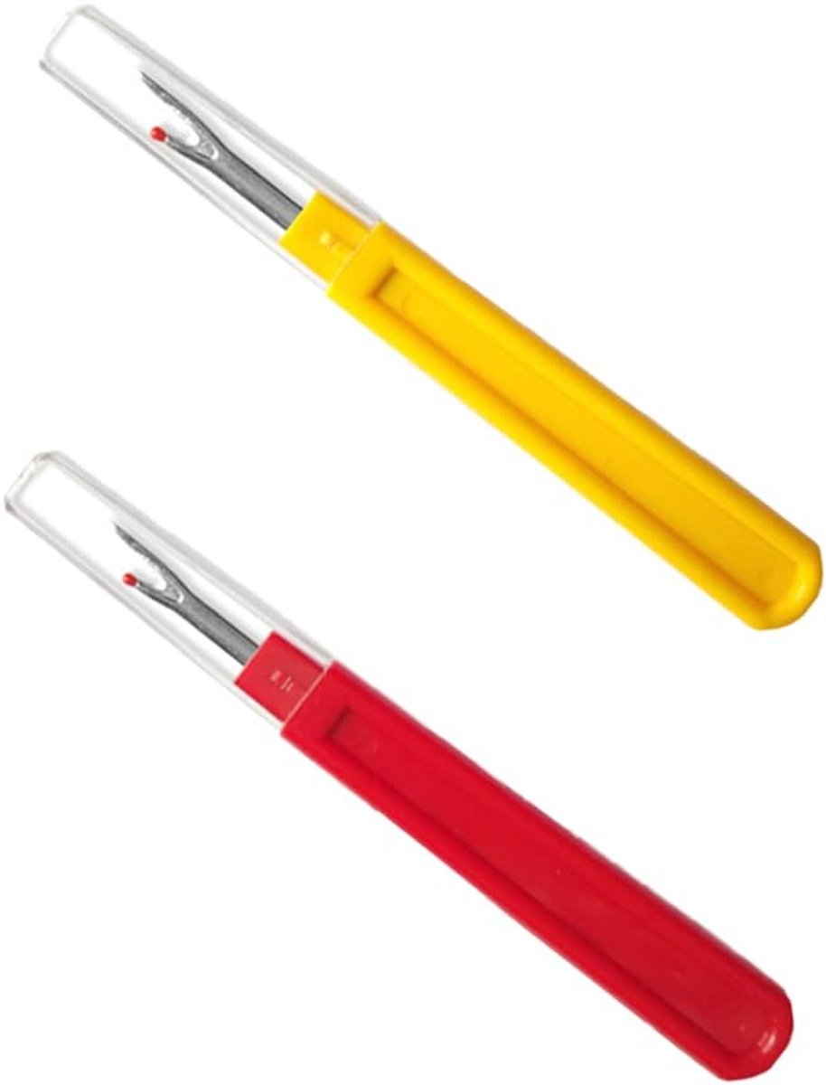 Naadsnijder Set 2 Stuks - Professionele Naaischeider voor Stoffen en Textiel - Handig Gereedschap voor DIY en Handwerk - Precisie Naadscheider voor Naaiprojecten
