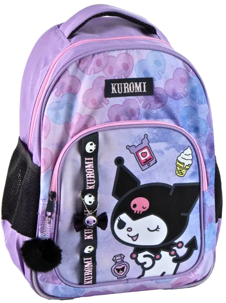 Kuromi Rugzak Meisjes – Schoolrugzak – Paars - Hoogte 42cm
