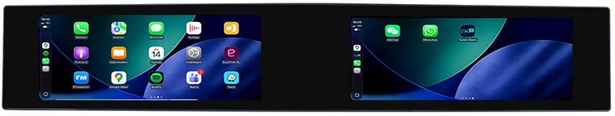 CarPlay autoradio geschikt voor BMW 5 Serie E60 E61 F10 F11 | 2013 t/m 2017 | Cartronix CTX-116218 | 2013 2014 2015 2016 2017 | Dual-Screen | NBT | 10.25 + 10.25 inch | Draadloos Apple CarPlay & Android Auto | 8GB + 128GB | Bluetooth & Wifi