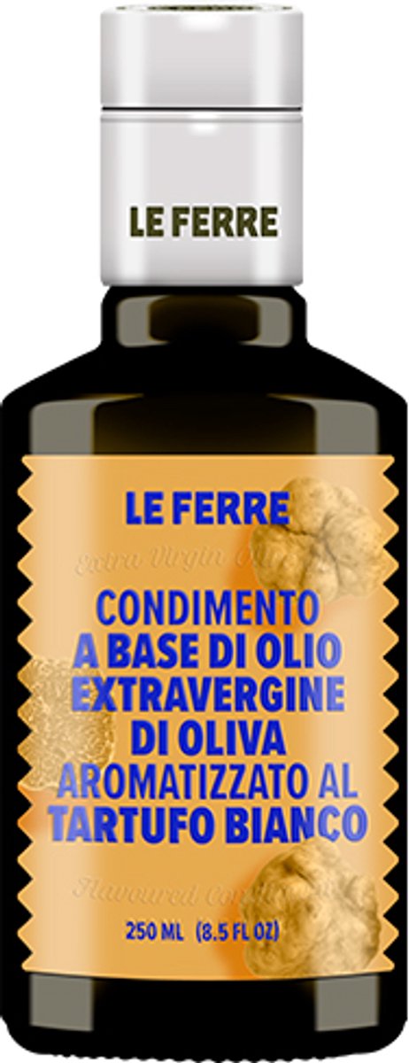 Le Ferre - Truffel Olijfolie Extra Vierge 250 ml – Italiaanse Olijfolie met Truffelaroma – Premium Tartufo Infusie – Voor Pasta, Risotto & Paddenstoelen