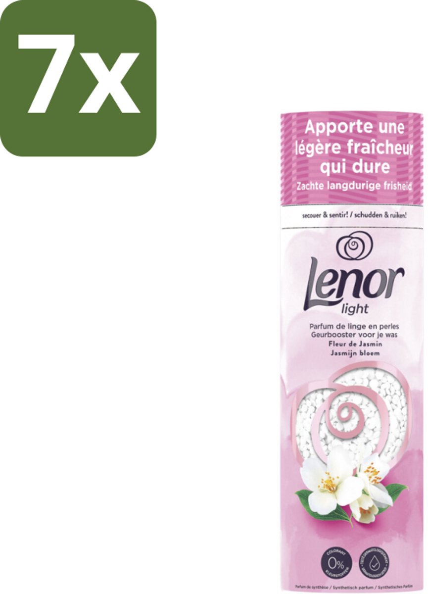 Lenor Light - Geurbooster - Jasmijn - Non-Stop Frisheid - 19 Wasbeurten - Bulkverpakking - 7 stuks