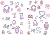 Gadget Stickers Pastel | 40 Stuks Waterbestendig Vinyl | Agenda, Laptop & Telefoon
