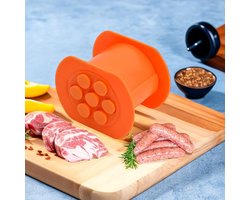 NIWWIN Manual Sausage Maker, Hot Dog Sausage Mold Set, 7 Holes Meat Strippers Machine, Non Sticky Sausage Maker - ShopVlot