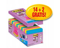 MEMOBLOK 3M POST-IT Z-NOTE S330-16 76X76MM SUPER STICKY 14+2