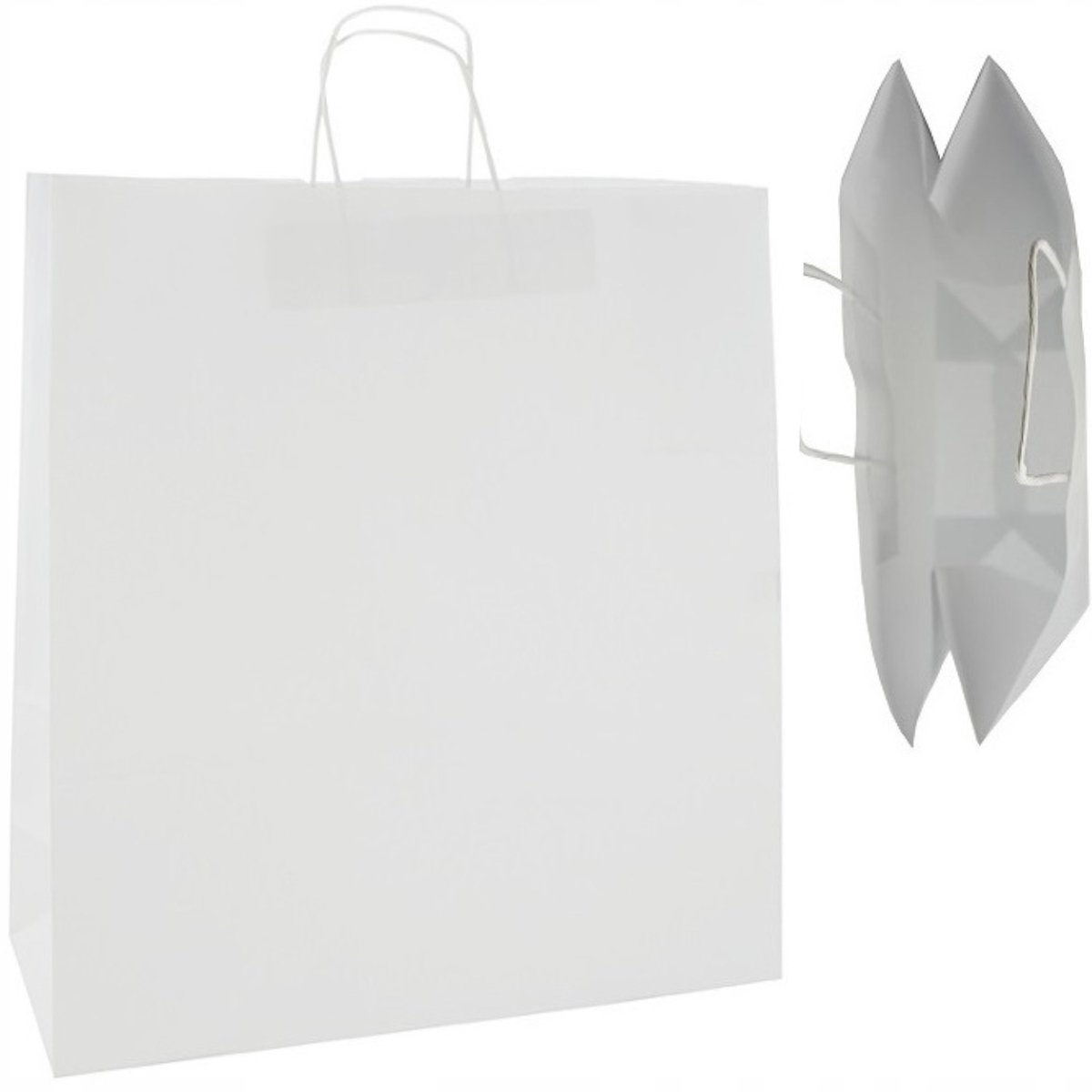 100 stuks witte papieren dragees 45x17x48cm, 100g/m², 6-7kg drag