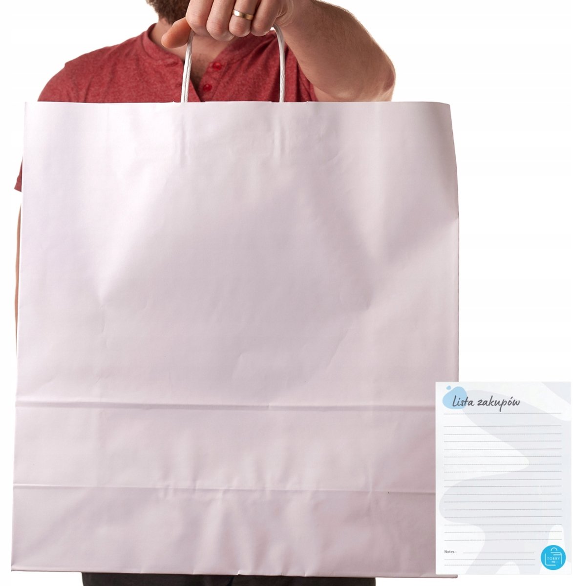 25x Grote Witte Papieren Tassen 45x17x48 cm - Stevig & Stijlvol