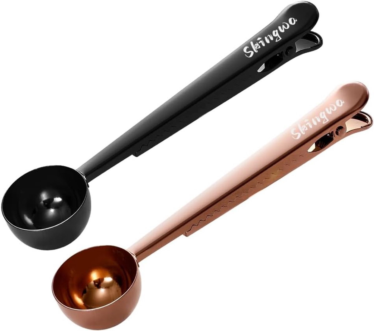 Coffee Scoop with Bag Clip, Spoon with Sealed Clamps Multifunctional Milk Powder Spoon Coffee Measuring Spoon, 20ml - ShopVlot
