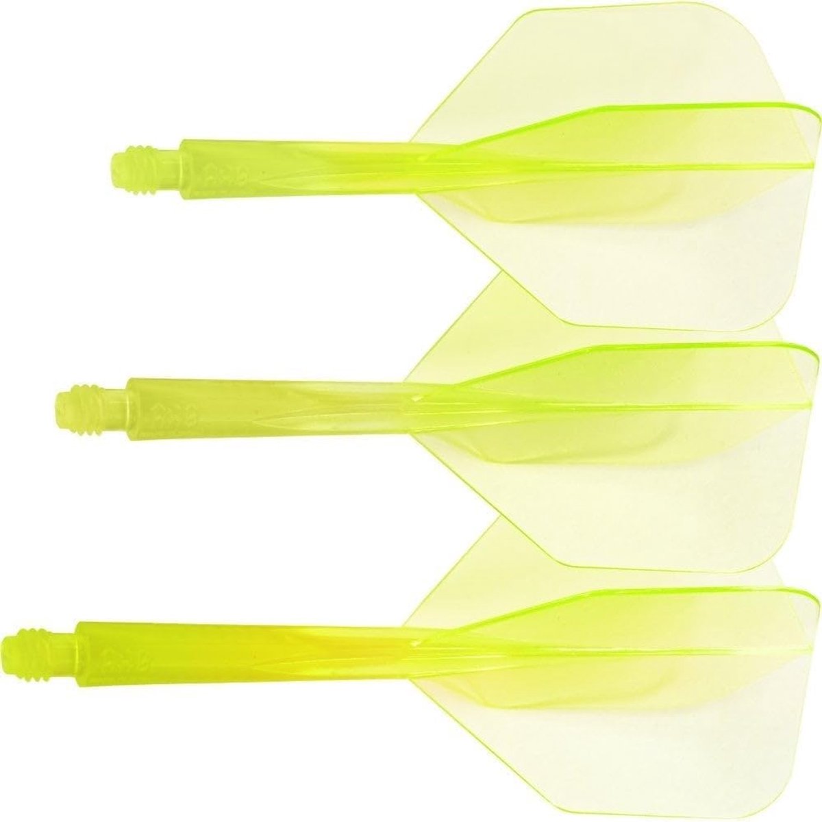 Trinidad darts condor ash shape neon yellow long 33 5mm, 3 pcs. - ShopVlot