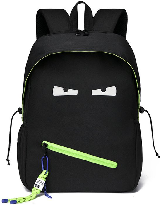 Rugzak - 1 stuks - Outdoor Rugzak - Schooltas - Rugzakken met grote capaciteit voor Meisjes en Jongens - Waterdicht - 17 Liter - 15.6 inch laptopvak - Voor Reizen, School, Woon-Werkverkeer - Oxford-stof - Zwart