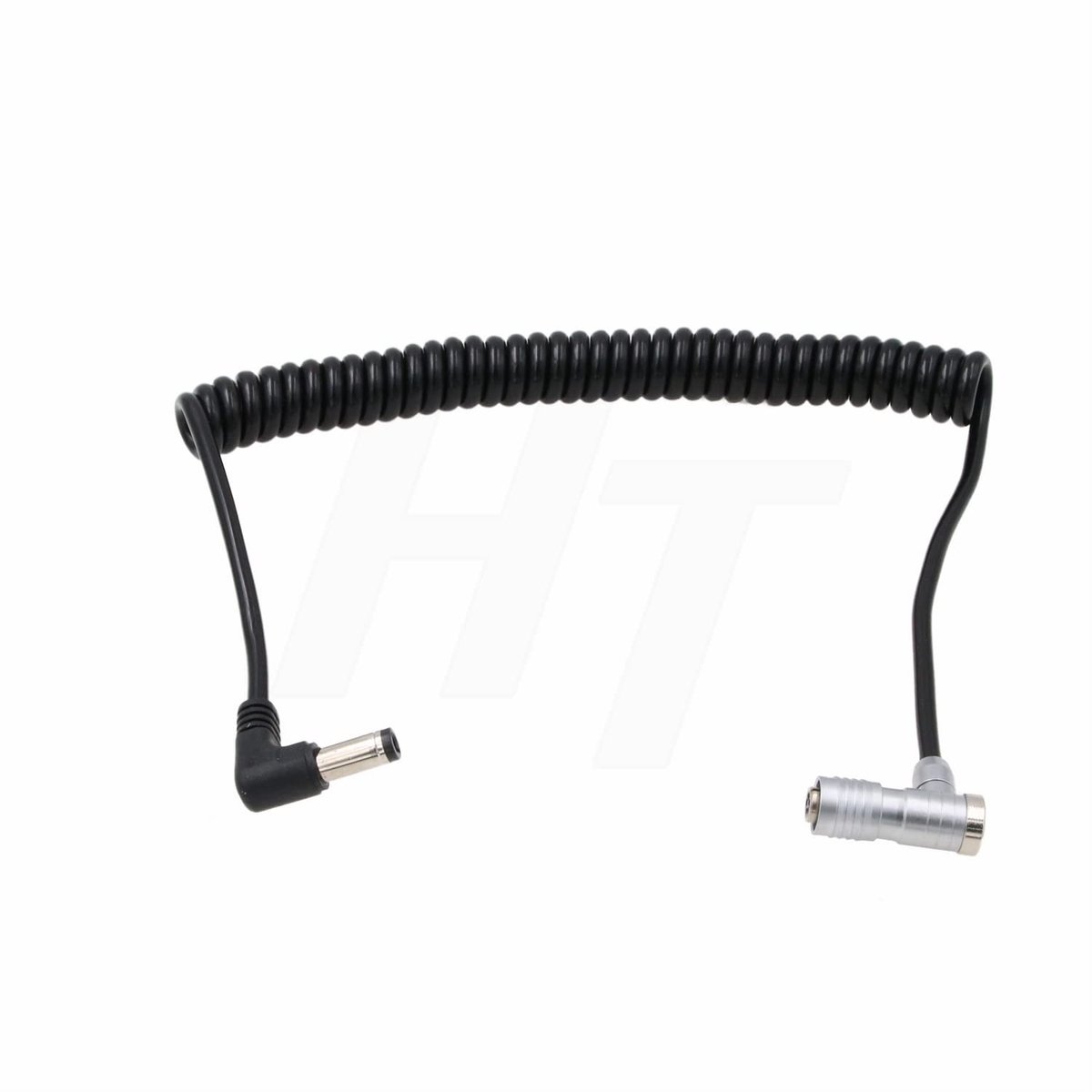 HangTon 12V DC to 5 Pin Power Cable for PortKeys LH5H LH5P Monitor, Coiled Right Angle 5P - ShopVlot