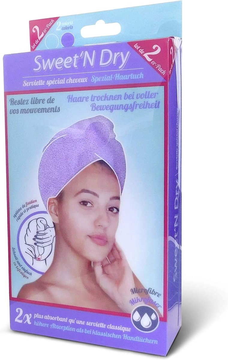 Sweet'N Dry Microfibre towels, 2 pieces - ShopVlot