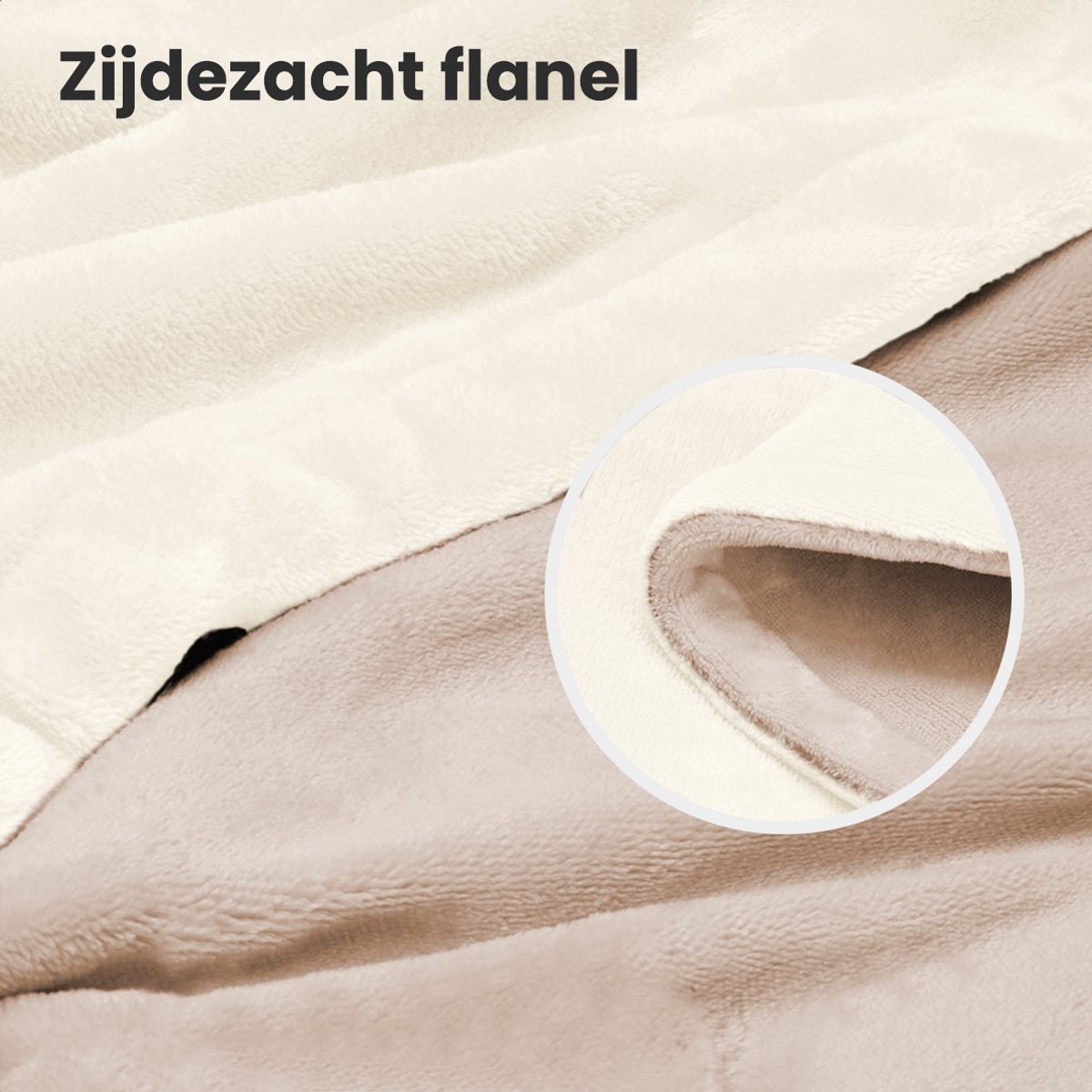 Auronic Elektrische Bovendeken - 160 x 120 cm - 1 Persoons Omslagdeken - 3 Warmtestanden met Timer & Automatische Uitschakeling - Verwarmingsdeken - Wasbaar - Beige – foto 6
