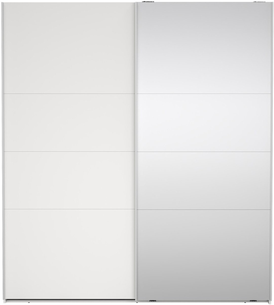 Giga Living Kledingkast Catania - Wit - Incl. Spiegel - 179x67x200cm