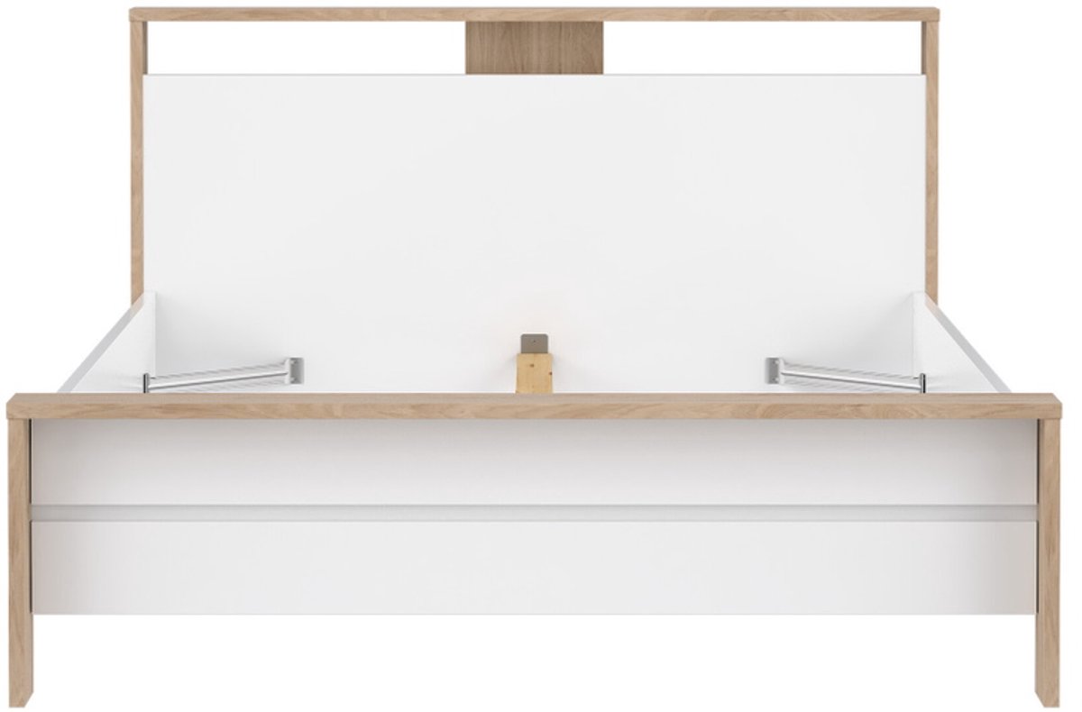 Giga Living Bed Jackson - Wit Hoogglans - 150x215cm